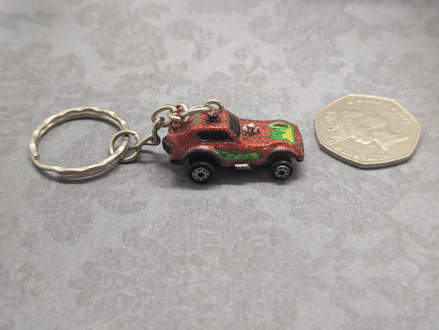 Car keychain - Plymouth Arrow Funny Car